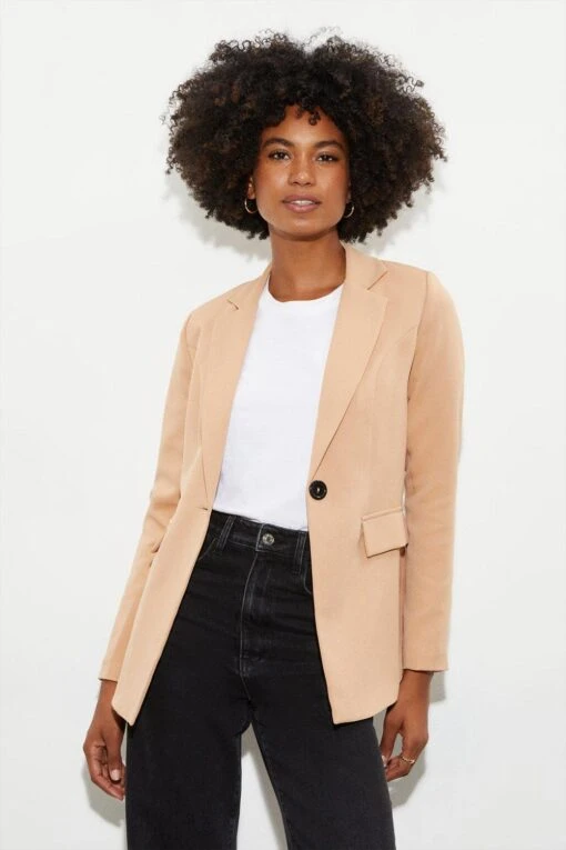 Dorothy Perkins Button Fitted Blazer