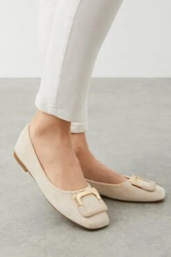 Dorothy Perkins Comfort Priscilla Square Trim Ballet Flats