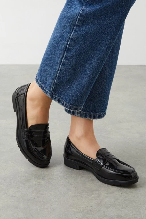 Dorothy Perkins Lexie Patent Penny Loafers