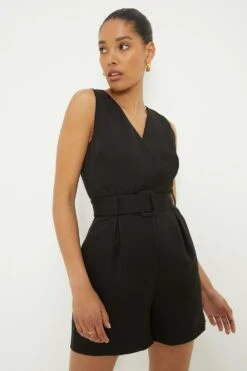 Dorothy Perkins Belted Tailored Playsuit