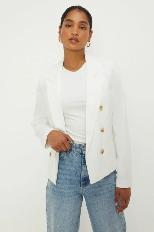 Dorothy Perkins Cropped Textured Blazer