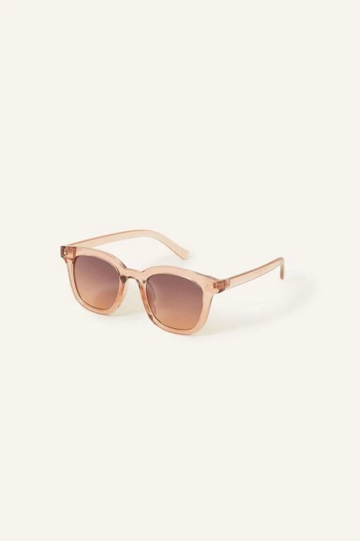 Accessorize Clear Ombre Lens Flat Top Sunglasses