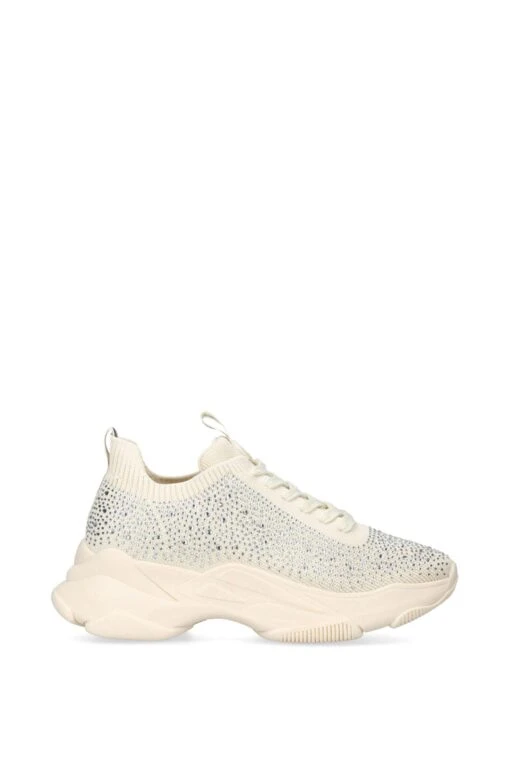 KG Kurt Geiger 'Lila Knit Lace Up Bling' Fabric Trainers