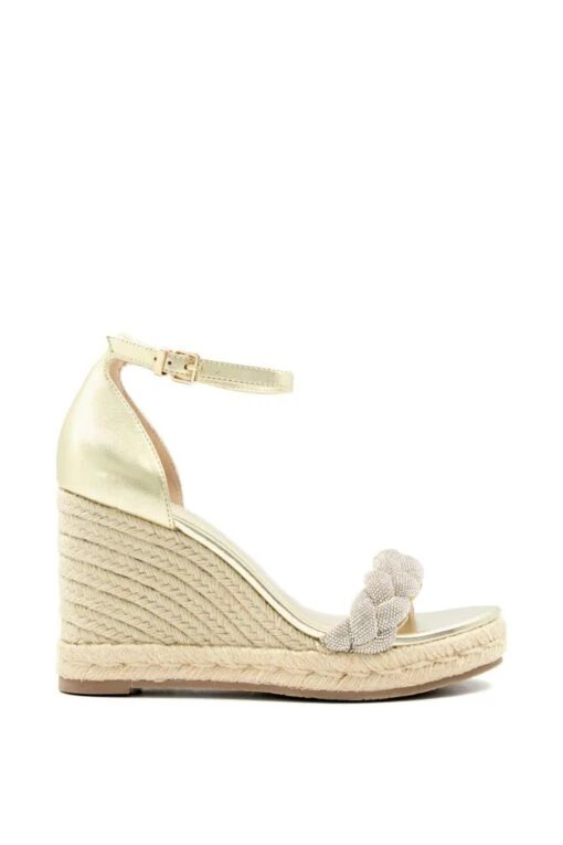 Dune London 'Kingdom' Leather Wedges
